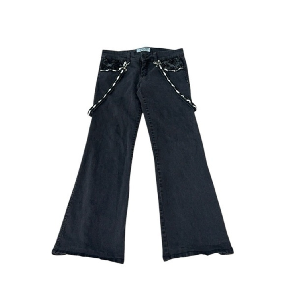 Tripp NYC Washed Black Bootcut Rave Jeans‎ Size 13